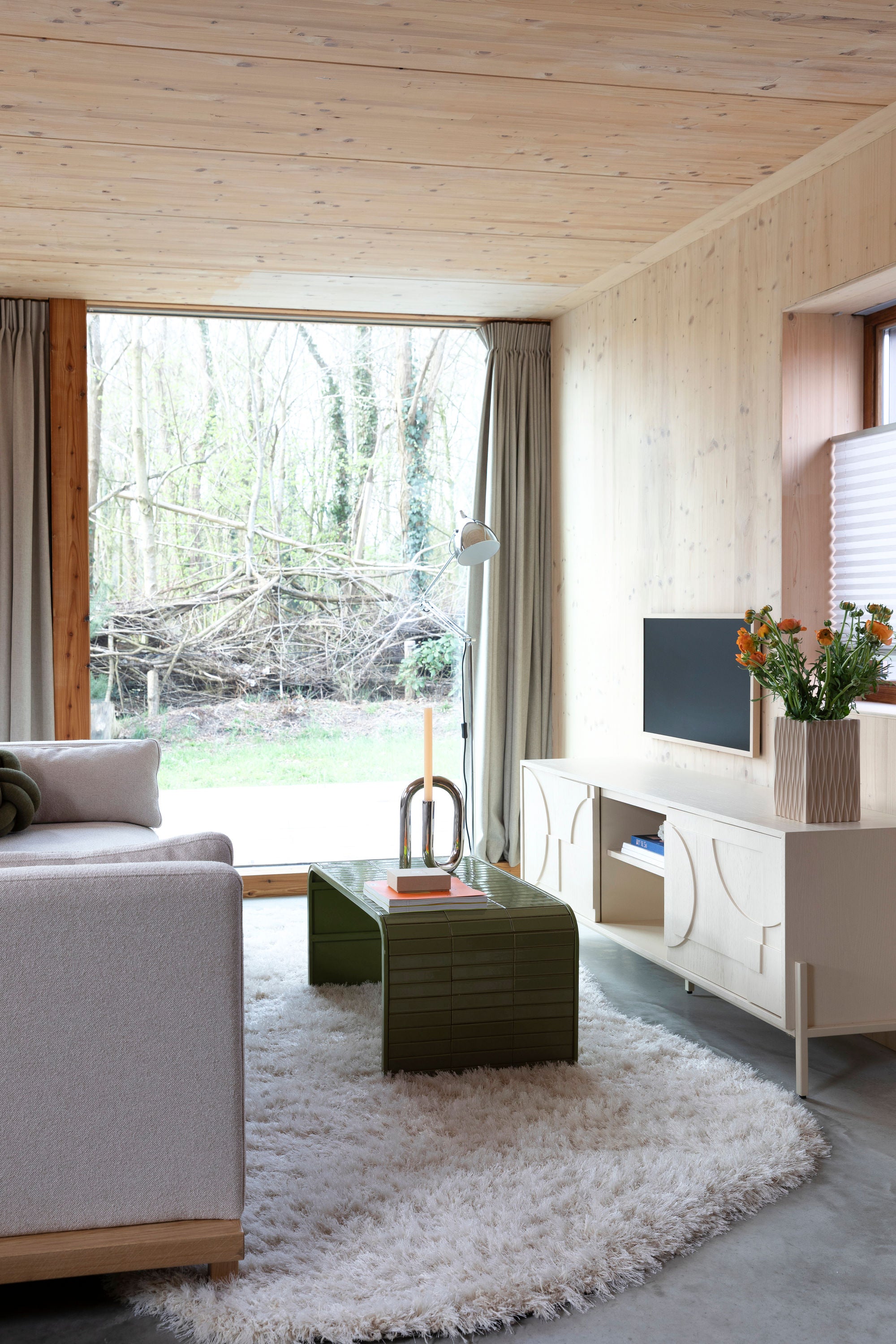 Zuiver Green Tiles Curved Coffee Table